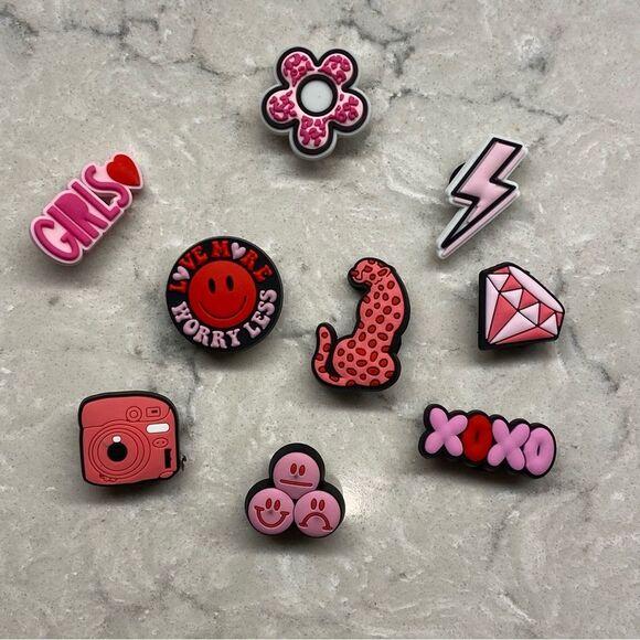 Preppy Croc Charms Set of 8 - Picture 1 of 3